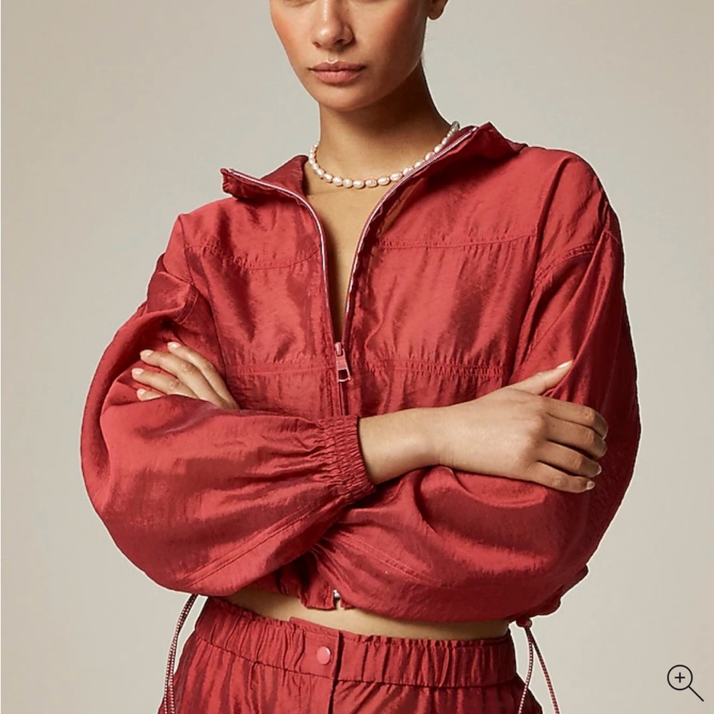 J. Crew Red Bomber Jacket